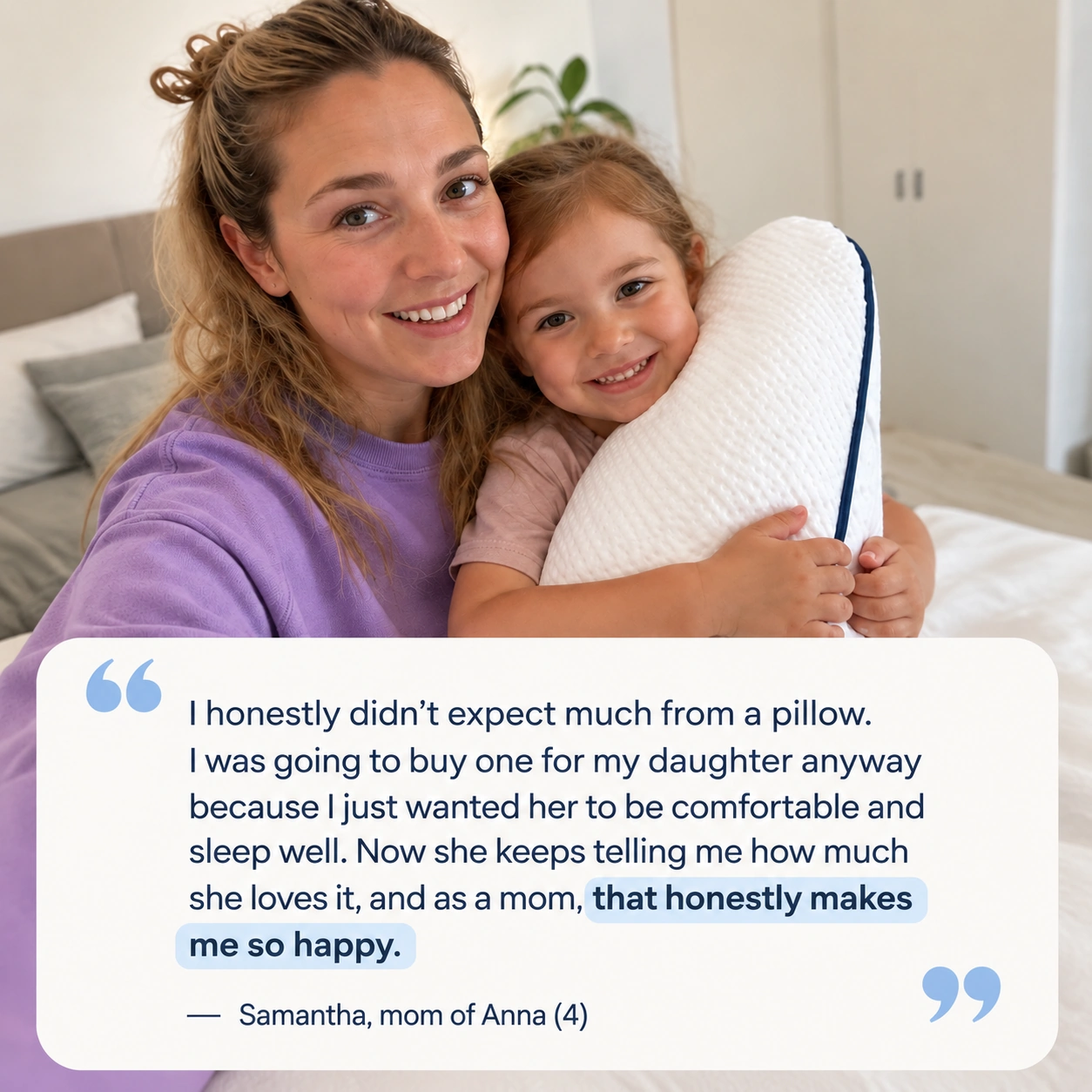 Samantha and Anna share their experience with the Ukola pillow